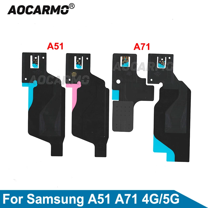 Aocarmo For Samsung Galaxy A51 A71 4G/5G SM-A5160 A7160 Wireless Charging Induction Coil NFC Module Flex Cable Replacement Parts