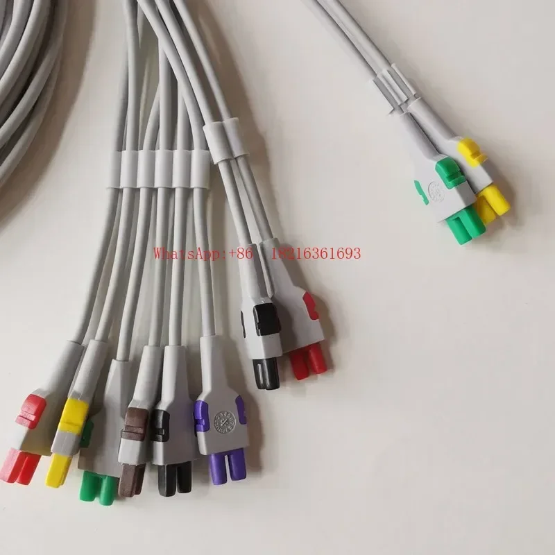 2026GOOD GE ECG Workstation Lead Wire Banana Head 12 Lead 12IE15 ECG Machine Lead Wire