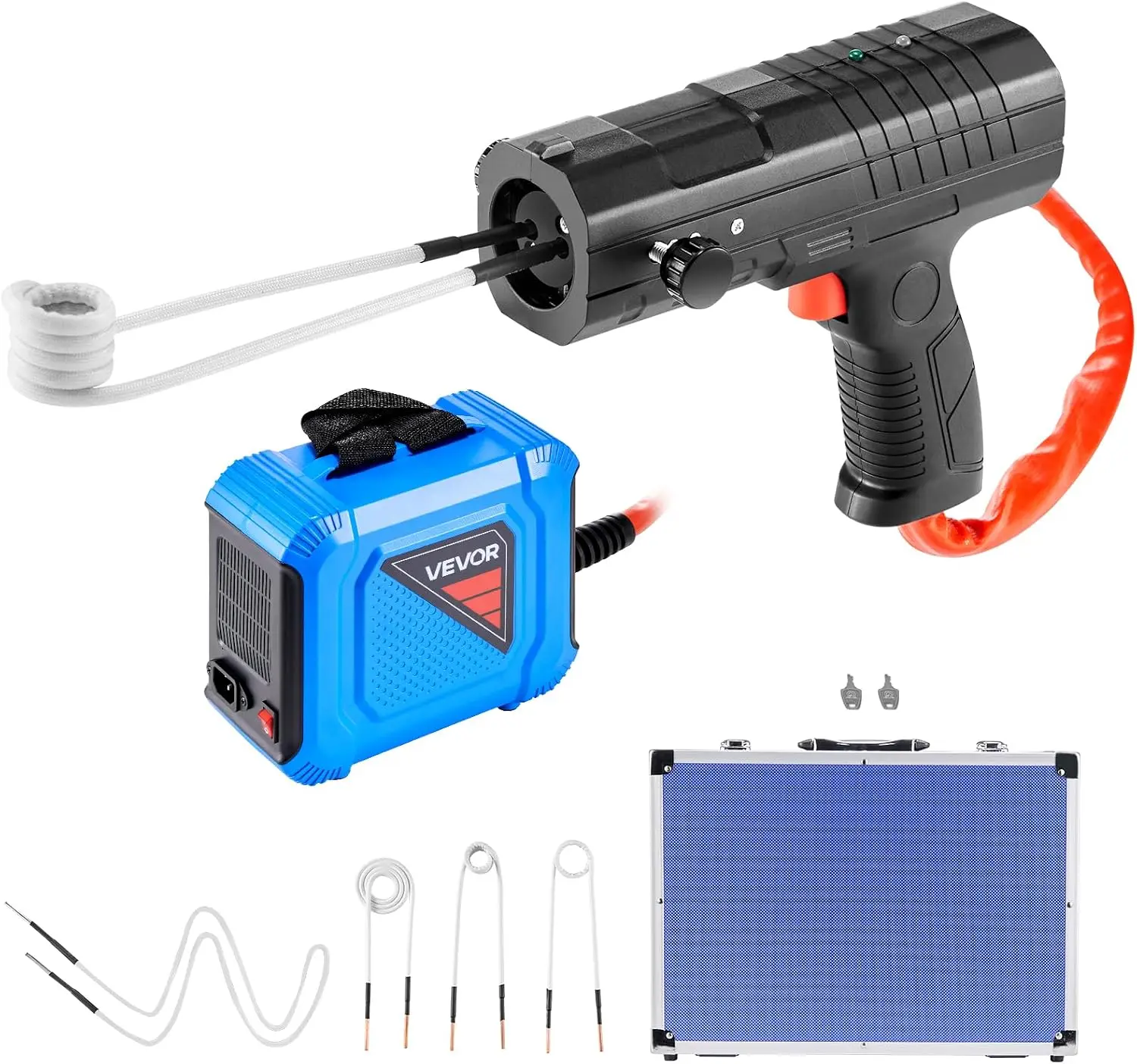 Induction Heater Bolt Removal, 1800W 110V Magnetic Induction Heater Kit, Handheld Nut Buster Tool, Mini Heating Machine for Rust