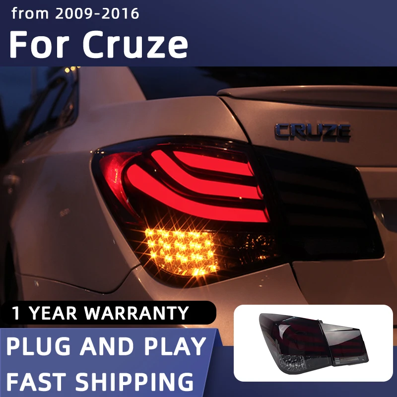 Car Styling Taillights for Cruze LED Tail Light 2009-2016 Cruze Tail Lamp DRL Rear Turn Signal Automotive Accessories