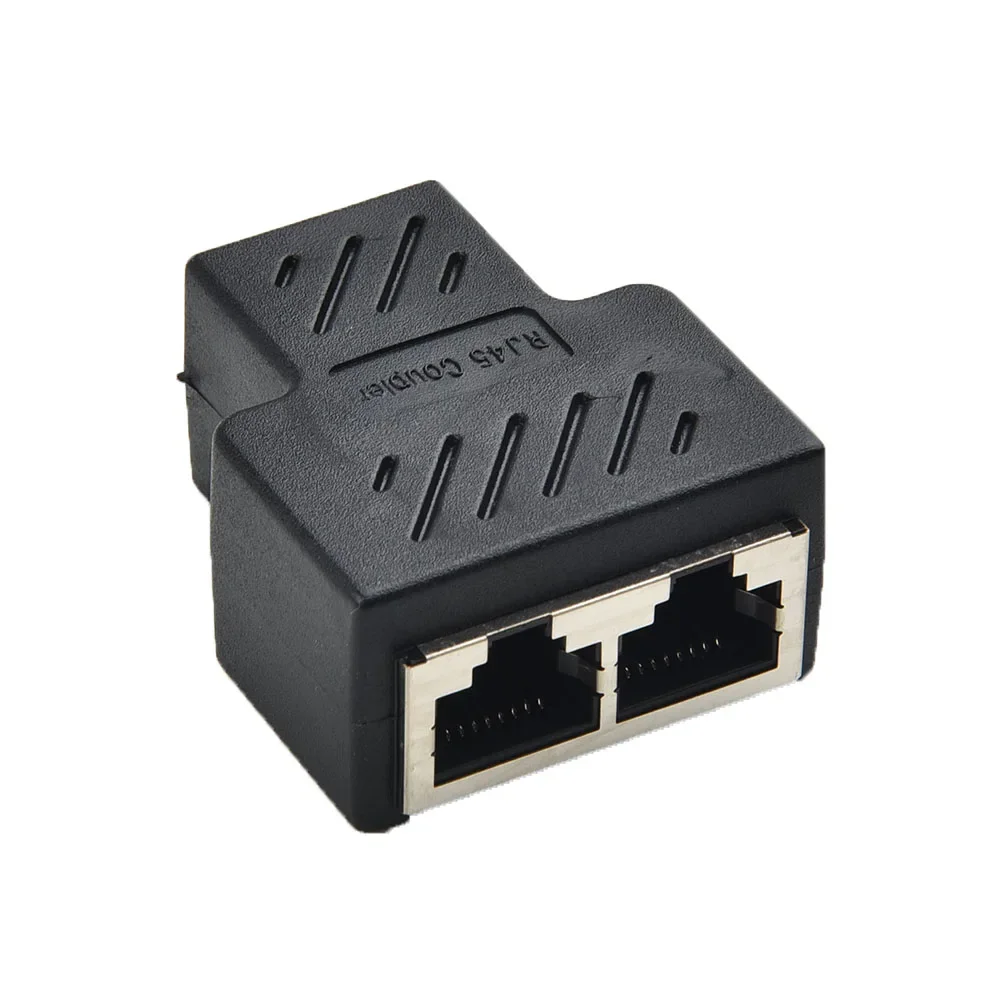 Mini Splitter Extender Adapter Switch Cable Socket Tool LAN Ethernet Network 1 To 2 Female Useful High quality