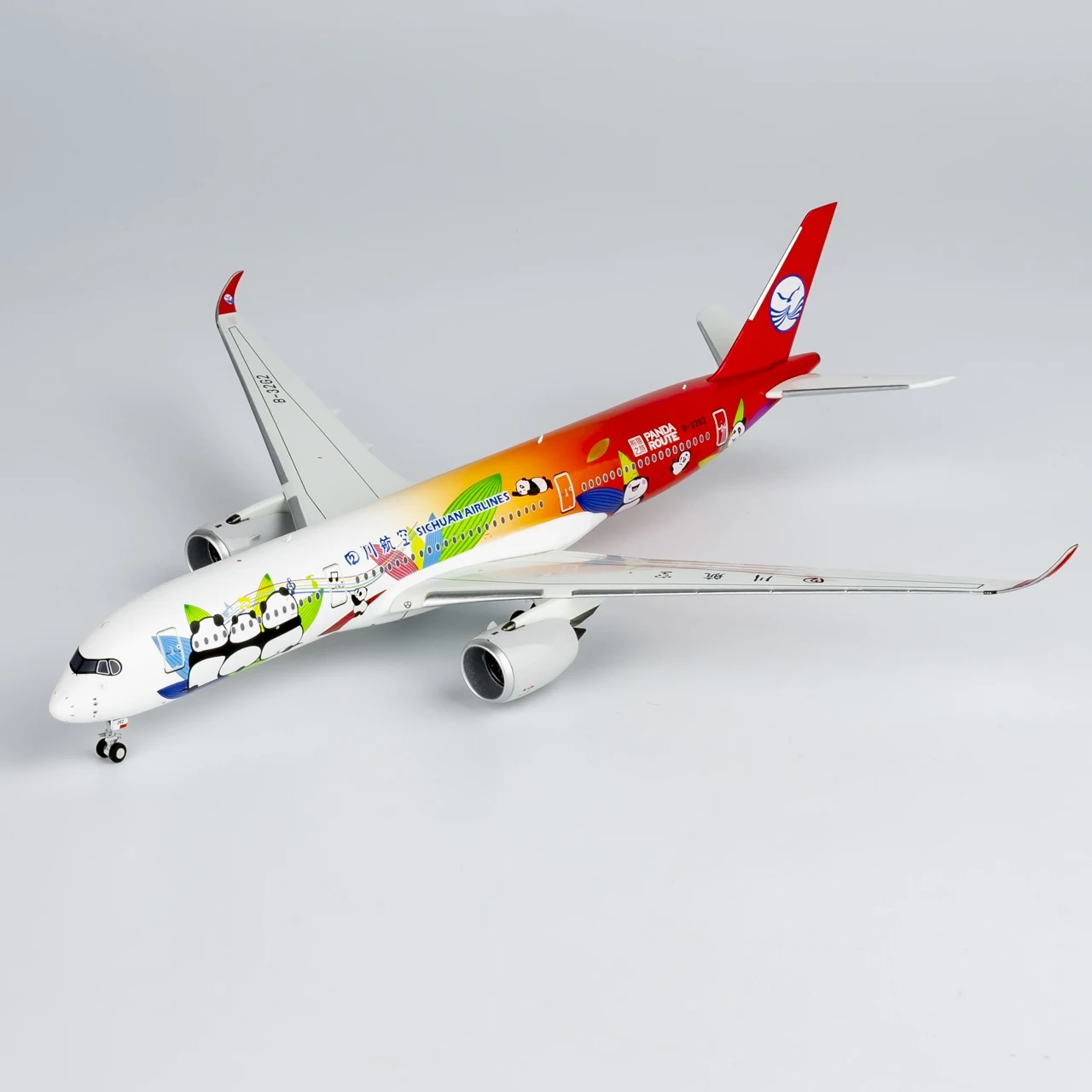 39081 Legering Collectible Vliegtuig Gift NG Model 1:400 Sichuan Airlines Airbus A350-900 Diecast Vliegtuigen Jet Model B-32G2