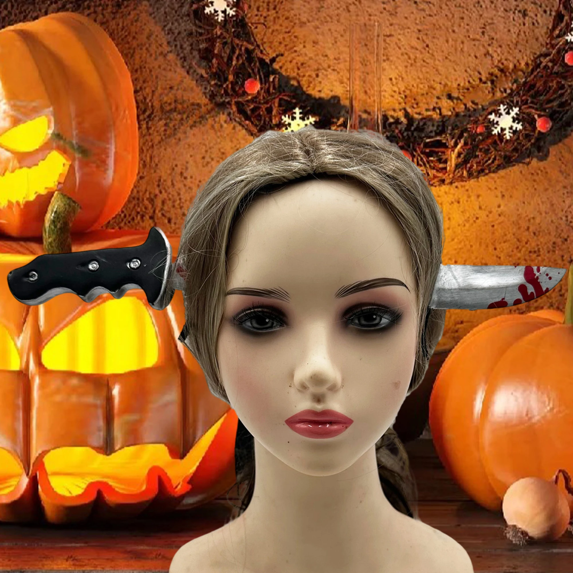 Creepy Chainsaw Headband for Adults Kids Novelty Spooky Lightweight Saw Hair Hoop for Halloween Costume Party