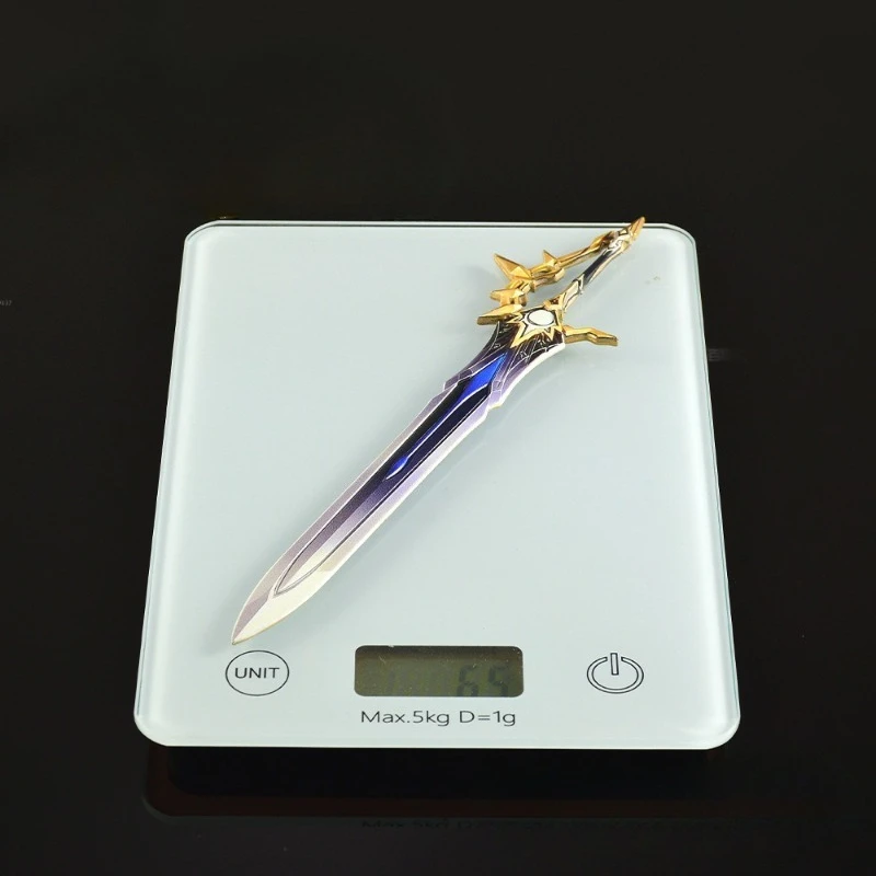 22 سنتيمتر هونكاي ستار السكك الحديدية لعبة الشكل الأبيض السيف محيط المعادن براعة نموذج الدعائم تمثال الديكور الحلي الهدايا اللعب #3