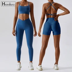 2PCS Yoga Suit Sports Suit Women Activewear Quick-Drying Fitness Clothing Gym Set Women Tracksuit Running Workout Suit Women