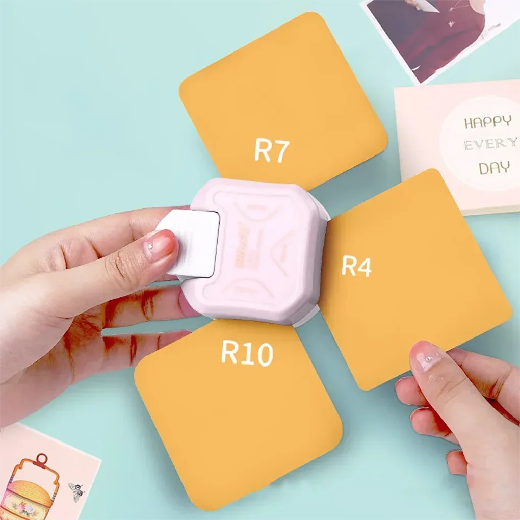 New Three-in-one Multi-angle Round Corner Devices Edge Press New Paper Cut Round Corner Embossing Device Manual Diy Round Cutter