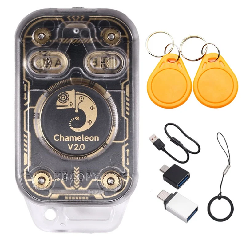 【recomendar】カメレオン-v20-rfid-スマートチップリーダーエミュレーター-nfc-デュプリケーター-125k-1356mhz-カードデコード-2xcuid-キーチェーン-カメレオン-u