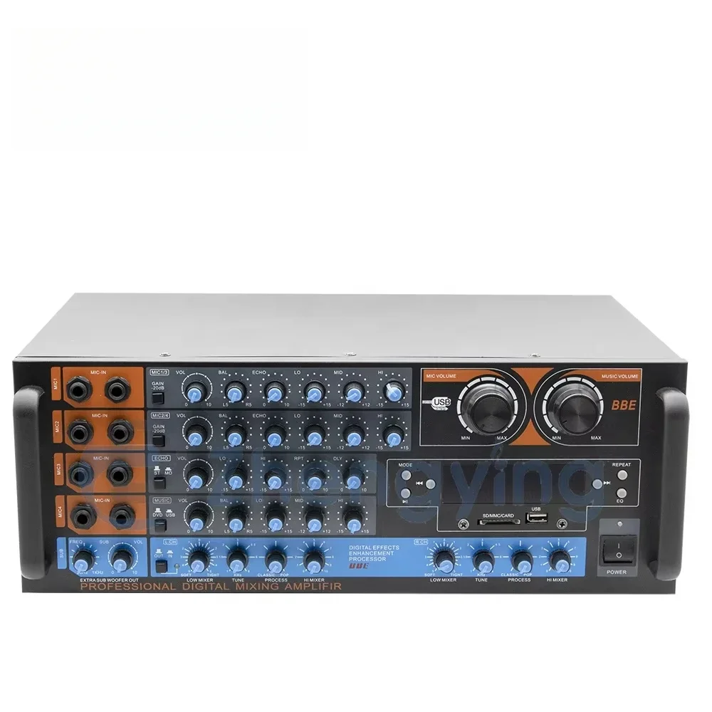 

Foshan Factory Power Stereo Mixing Amplifiers Karaoke ZX-12BT Professional Amplifier
