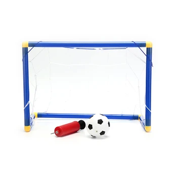 Mini Fußball Fußball Ziel Post Net Set Pumpe Indoor Kinder Spielzeug + 1 Hand Pumpe Mit Aufblasen Nadel Tragbare