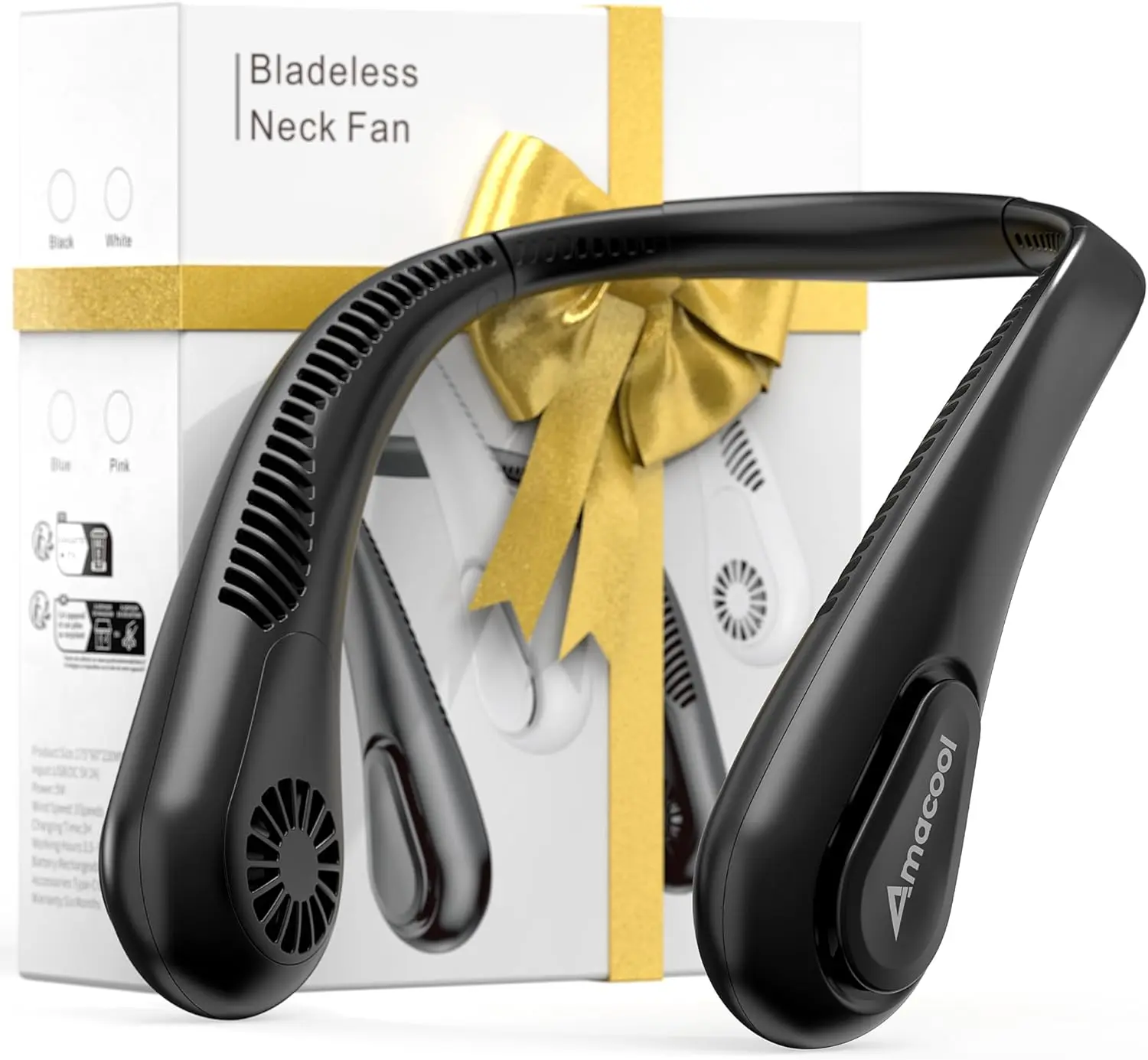 

Беспроводной вентилятор на шею для женщин и мужчин, охлаждающий подарок для мамы и папы, незаменимый помощник при спастических припадках, для спорта и путешествий