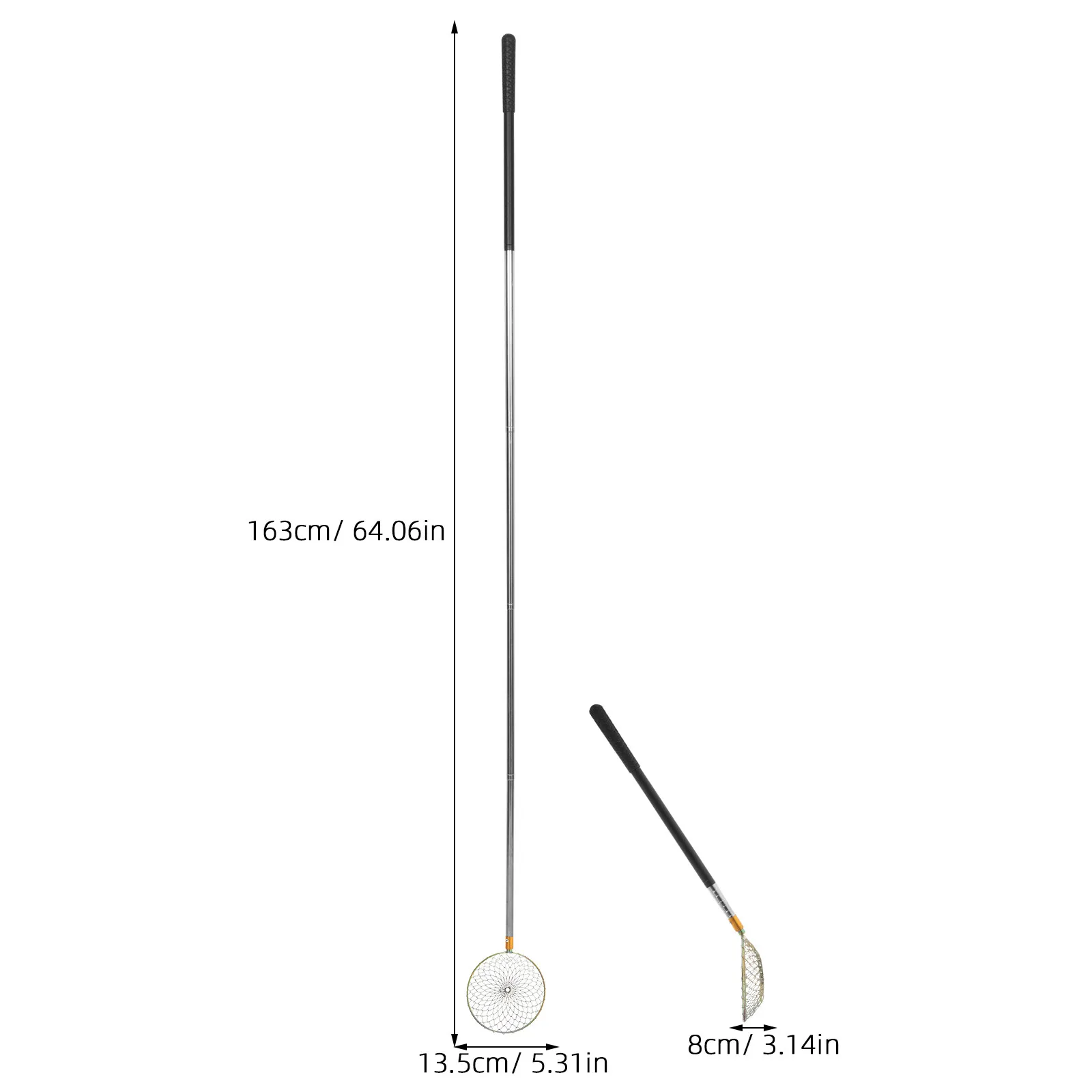 Expandable Egg Picker Net with Long Handle for Coop Cleaning Harvesting Nest Run Collection Basket Tool