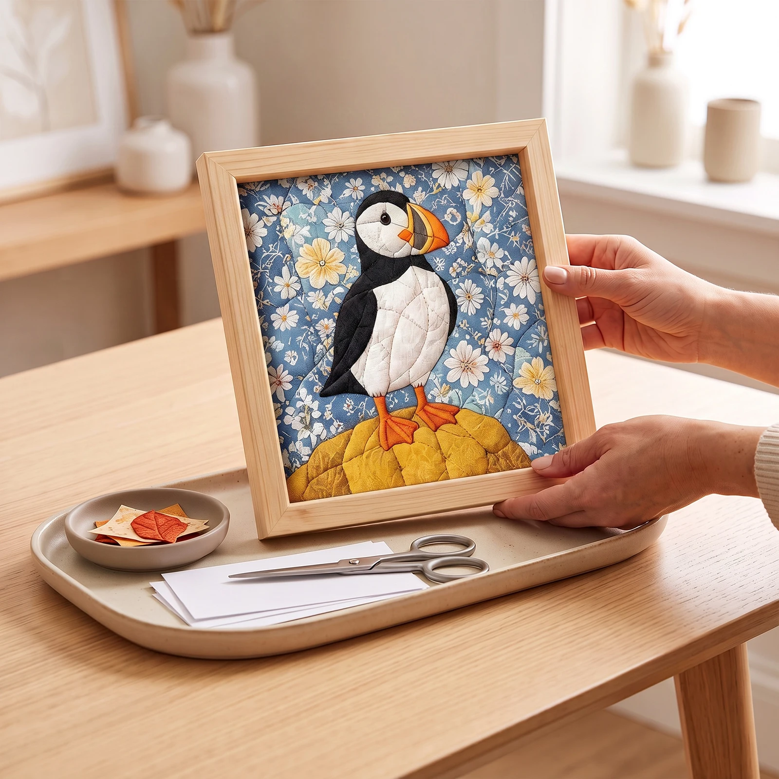طقم فن الخياطة اليدوية المصنوع - مراجعة Is Sewing Textile Art وسعره