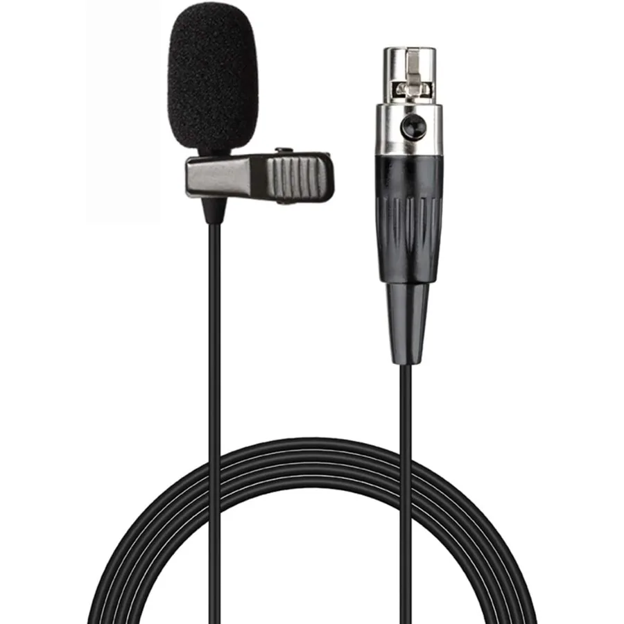 

Lavalier Microphone Lapel Microphone Compatible with AKG Samson Wireless Transmitter Unidirectional Condenser Mic Mini XLR TA3F
