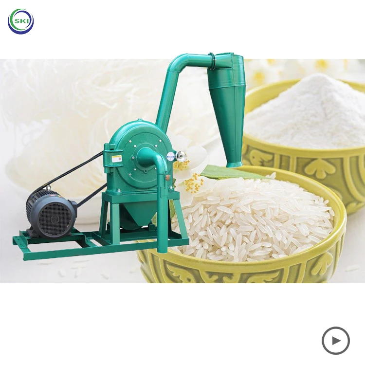 

Disc Corn Sorghum Grain Powder Grinding Rice/Corn Milling Processing Machines Cassava Dry Corn Flour Hammer Mill Machine Plant