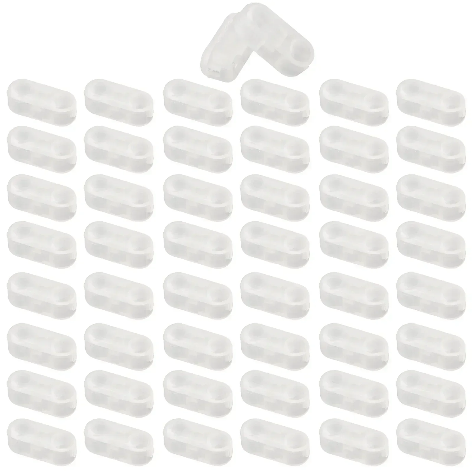 10/30/50 Pcs Roller Blind Pull Cord Connector Clips Plastic Curtain Chain Connector For Roman Vertical Curtain Beaded Chain Cord