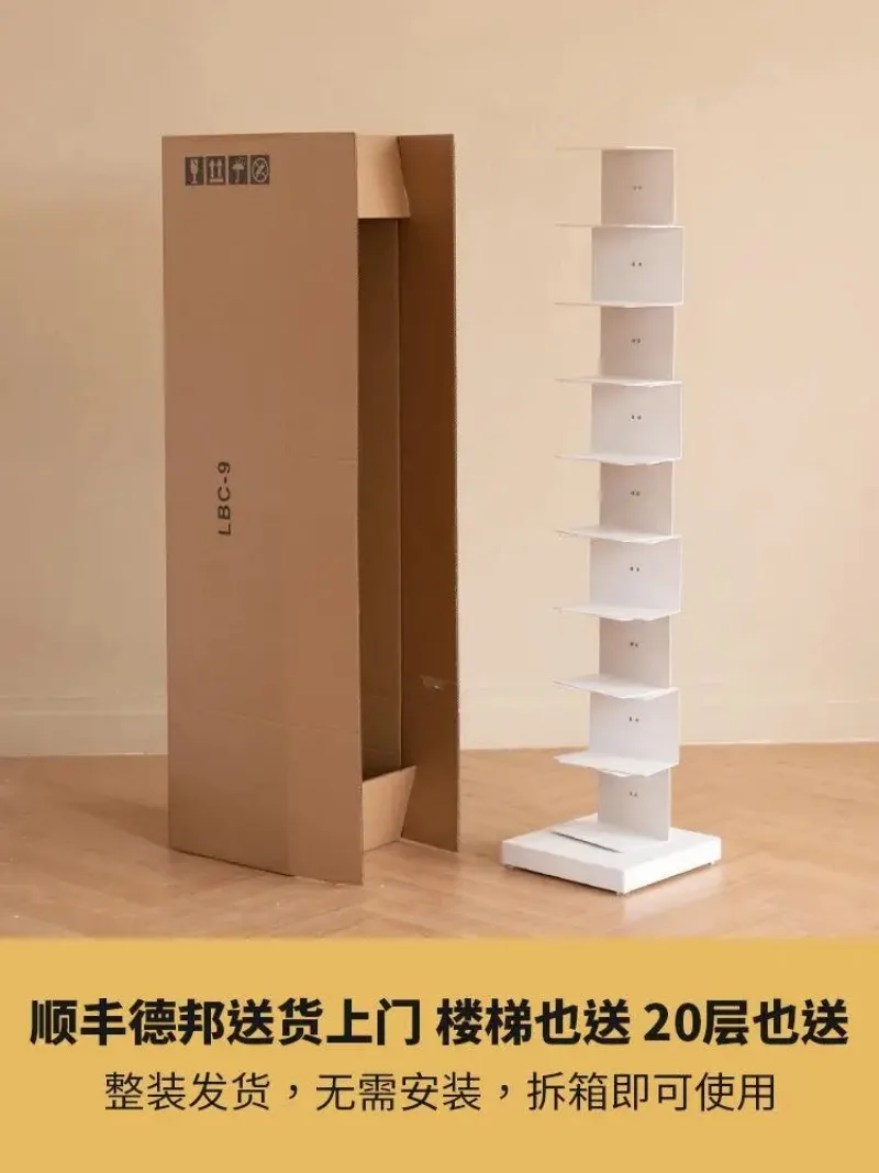 Invisible Bookshelf Floor To Ceiling Living Room Iron Art Corner Bookshelf Modern and Simple 3D Hidden Ins Book Shelf Furniture