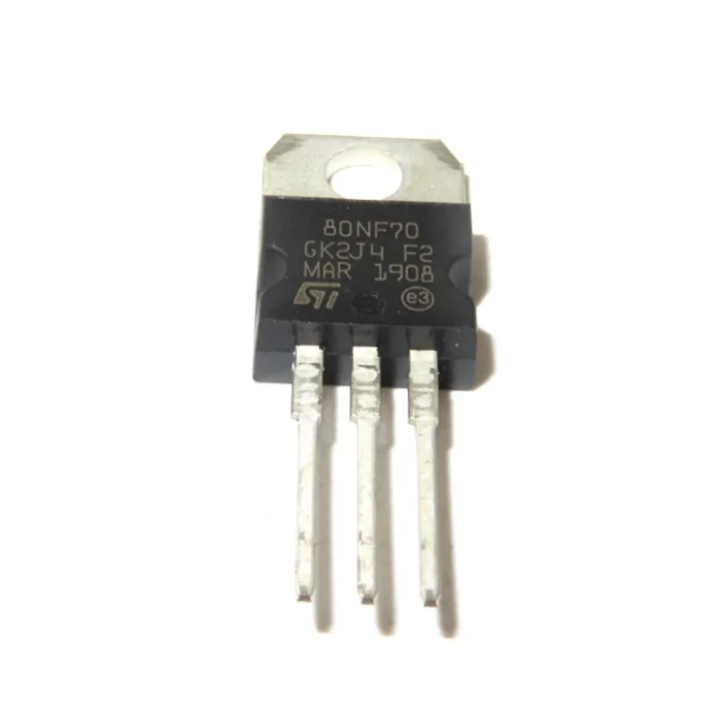 5PCS STP80NF70 TO220 MOS FET 80A 70V N-Channel Transistor 80NF70