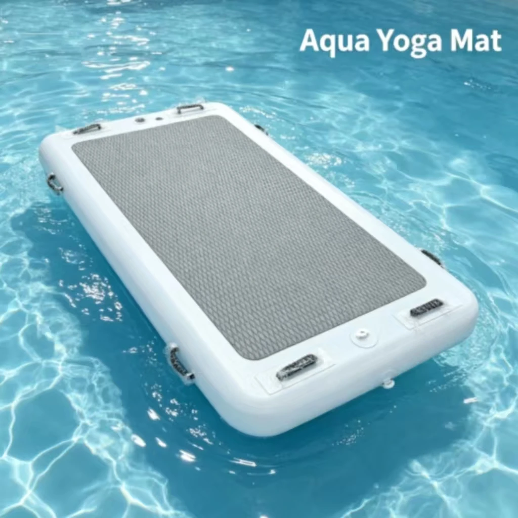Inflatable DWF swimming pool, lake, river, water yoga mat, floating raft, with pump