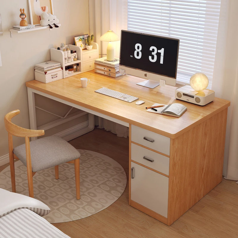 

Desk Student household desktop computer desk with drawers Small apartment Bedroom study writing table Simple desk