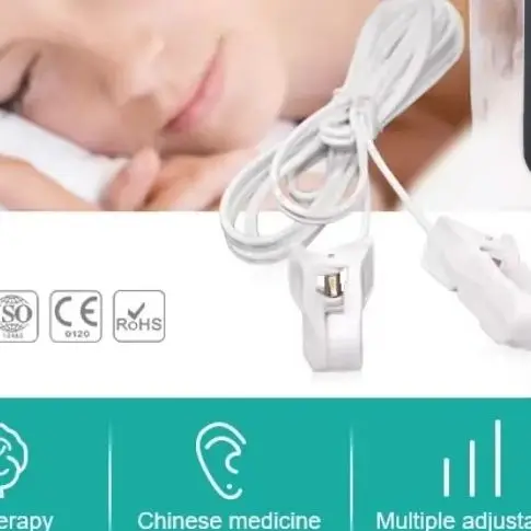 

Новое устройство для терапии сна с зажимом для ушей CES, стимулятор электротерапии черепа для лечения бессонницы, тревоги, головного боли