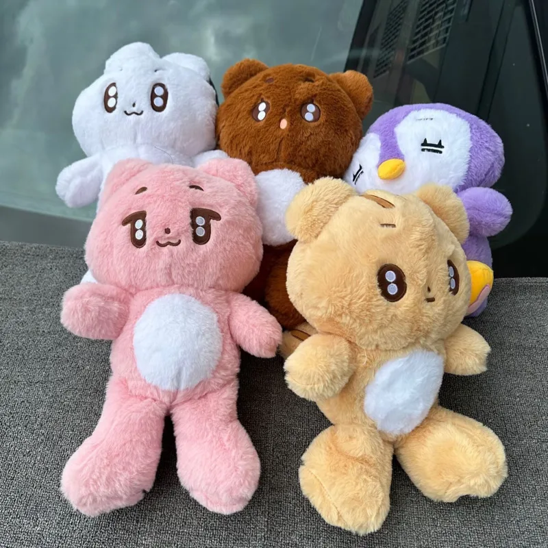 40CM Kpop TXT Plush Doll Cartoon Soobin YEONJUN BEOMGYU Kawaii Stuffed Animal Toys Decorative Sofa Couch Pillow Gift for Fan