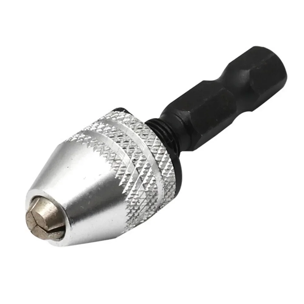 Mini mandrino autoserrante per punte da trapano elettriche da 0,3-3,4 mm Convertitore a pinza Convertitore a cambio rapido con codolo esagonale da 1/4" autoserrante