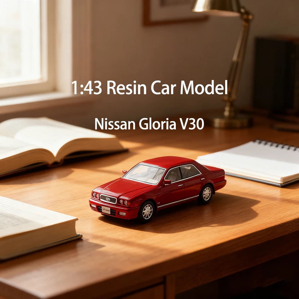 

1:43 модель автомобиля из смолы Hi-Story Gloria V30 Twin Cam Turbo Y32 1991, высокопроизводительный дисплей, коллекционный мини-автомобиль Gif