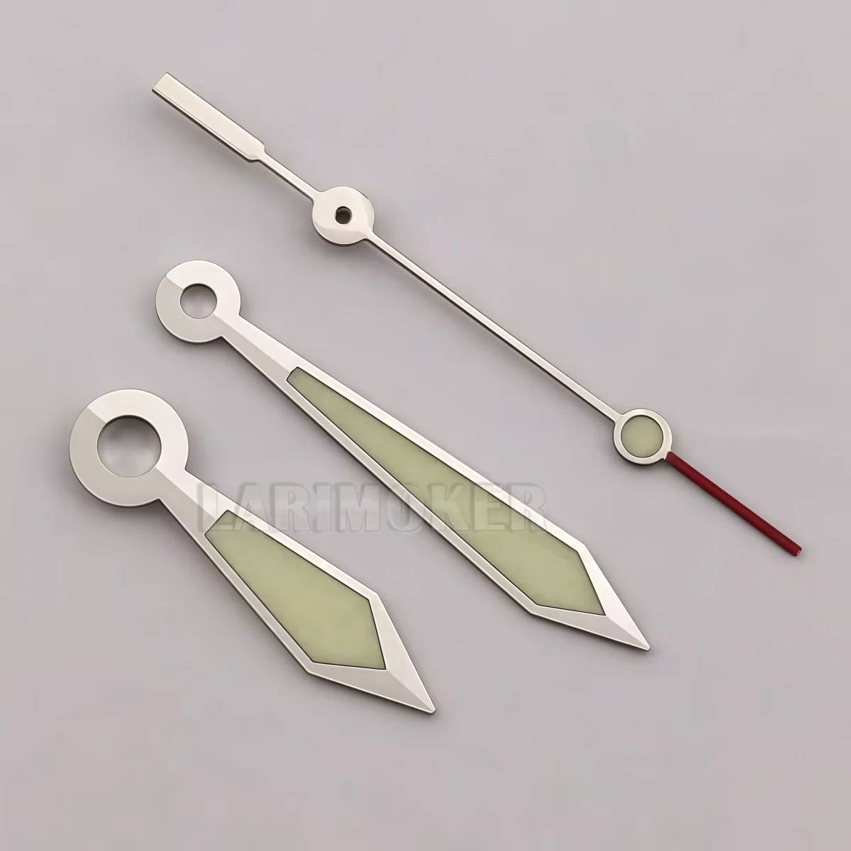 Luminous Sword Style Watch Hands Red Tip Second Hand Precision Mold Suitable for NH35 NH36 ETA2824 PT5000 Movement Parts
