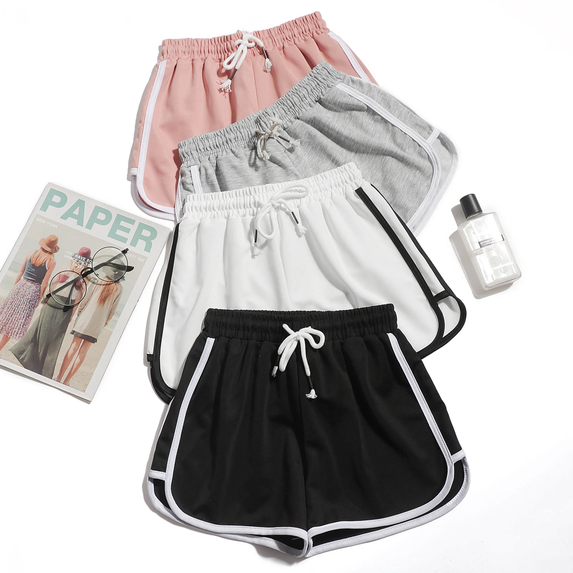 High Waist Quick Dry Casual Sports Pants Women's Sleepwear New Summer Korean Style Loose Versatile Student Shorts Hot Pants