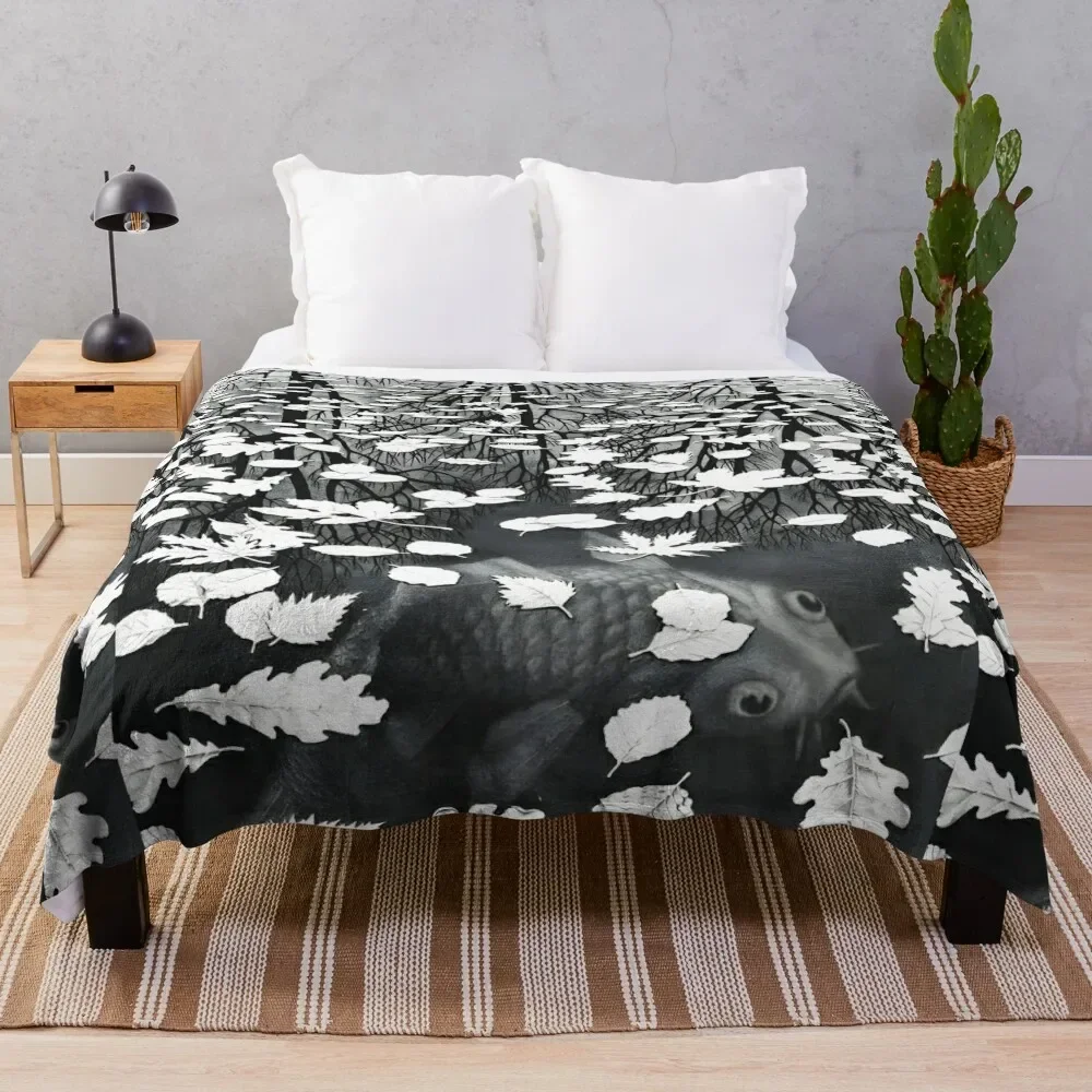 

Escher - Three Worlds Throw Blanket Soft sofa bed Moving Blankets