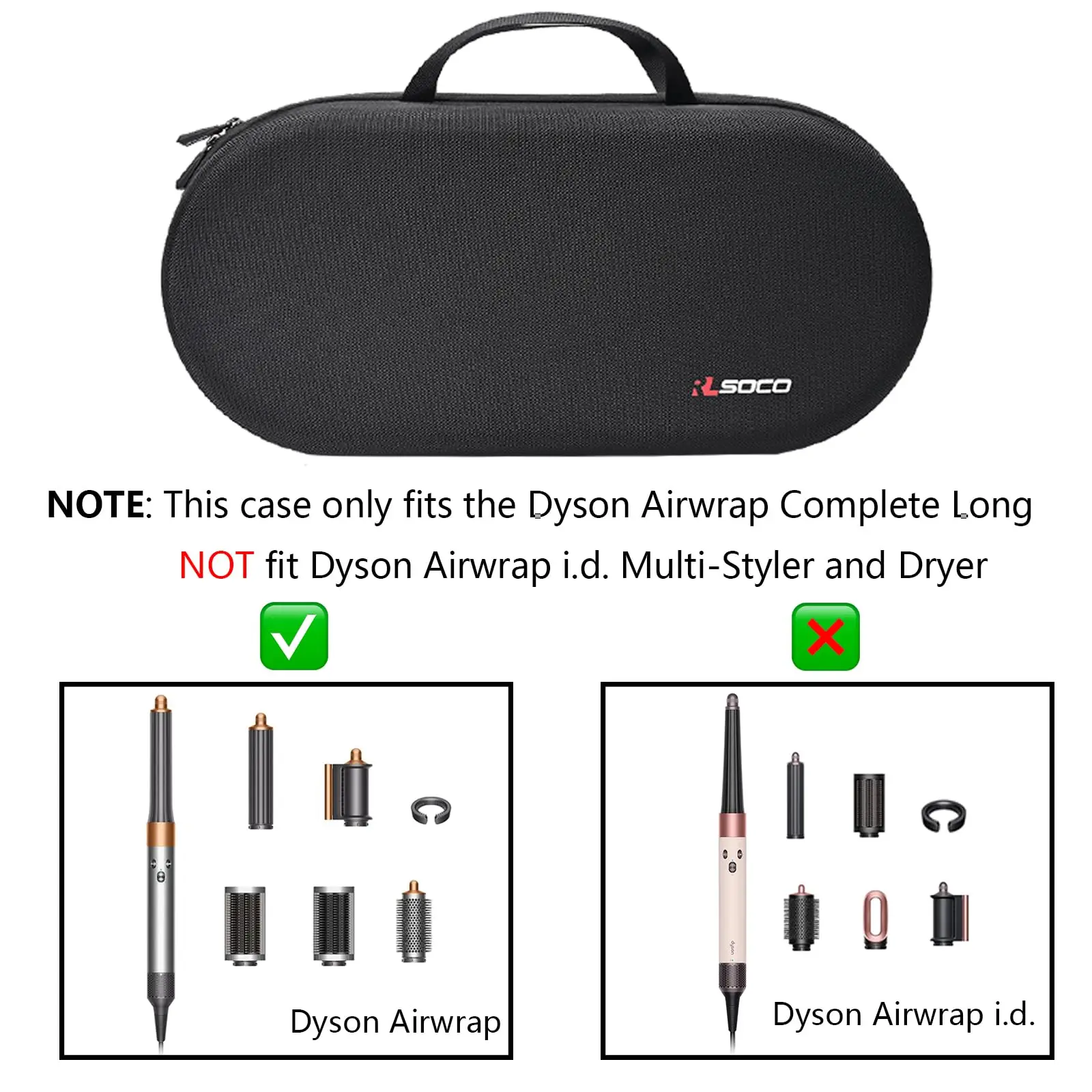 Hard Case Compatible with Dyson Airwrap Complete Long & Compatible with Complete Styler HS08 HS05 HS01 (Case Only) view 4