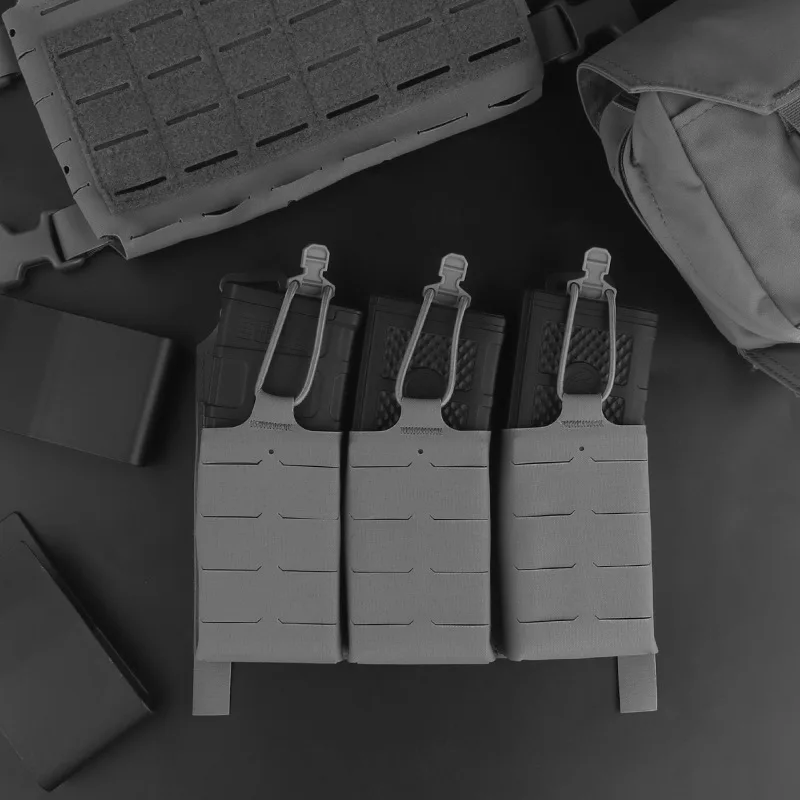 V5 PC Triple 5.56 Mag Pouch with G Buckle Built-In Kydex Wedge Insert for  Hunting Vest Accessory