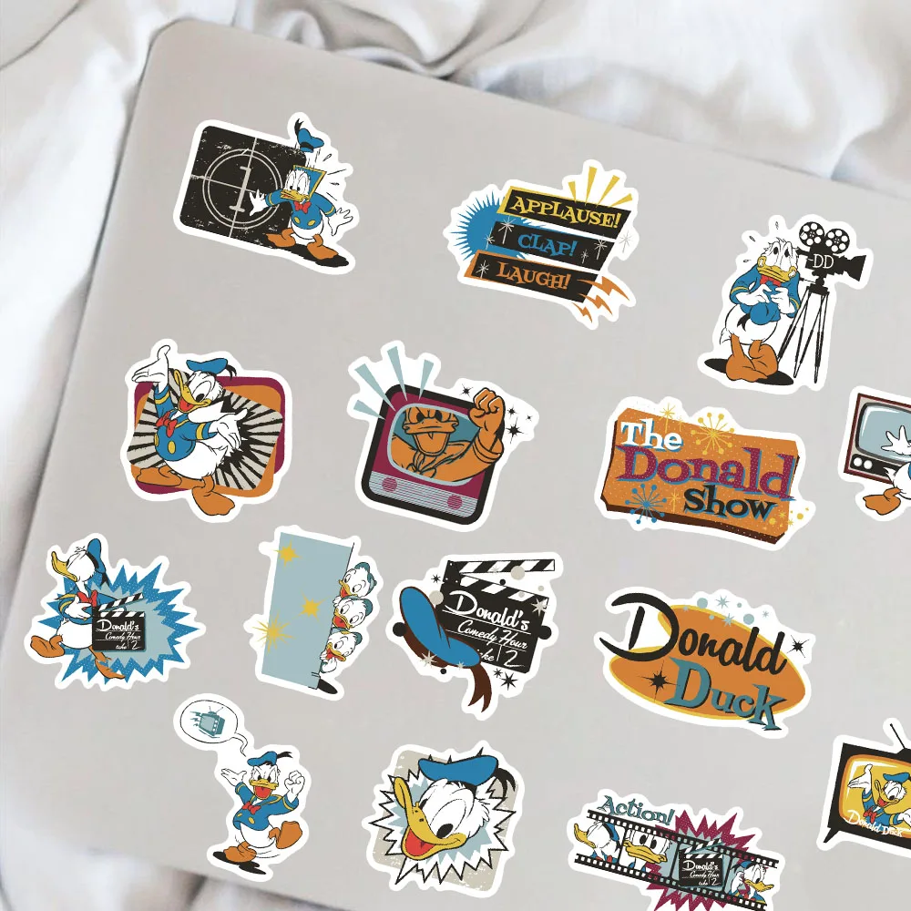 50pcs Disney Cute Cartoon Donald Duck Graffiti Stickers Laptop Phone Scrapbook Diary Luggage Stationery Sticker Kids Girl Toys