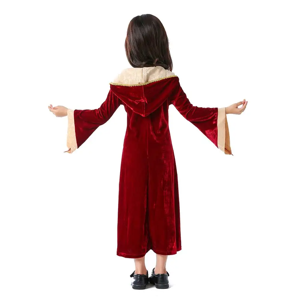 Kids European Medieval Retro Court Attire Children Princess Stage Performance Halloween Attire Girl Cosplay Costume Skirt