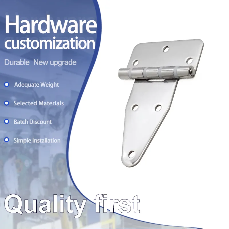 

Industrial Equipment Cabinet Door Swing Damping Hinge 304 Stainless Steel Heavy-Duty Folding Door Hinges