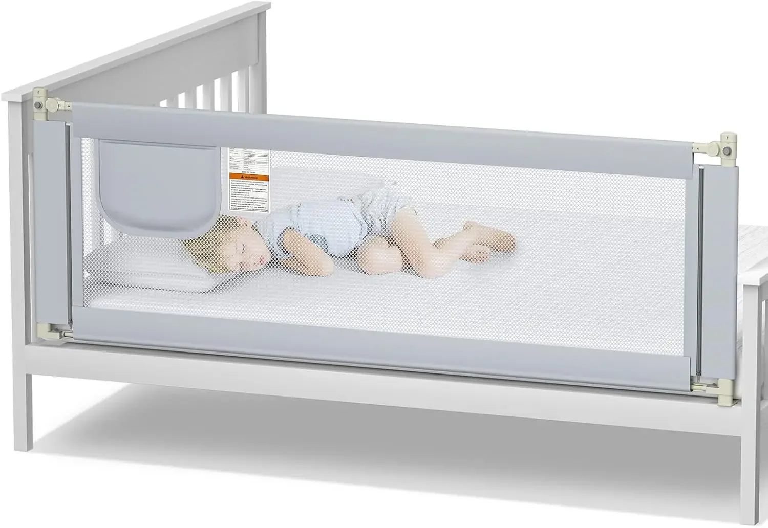 Bed Rail for Toddlers and Kids - Upgrade Your Child's Safety with Our Enhanced Bed Guard Rail - Thickened Pipe for Ultimate