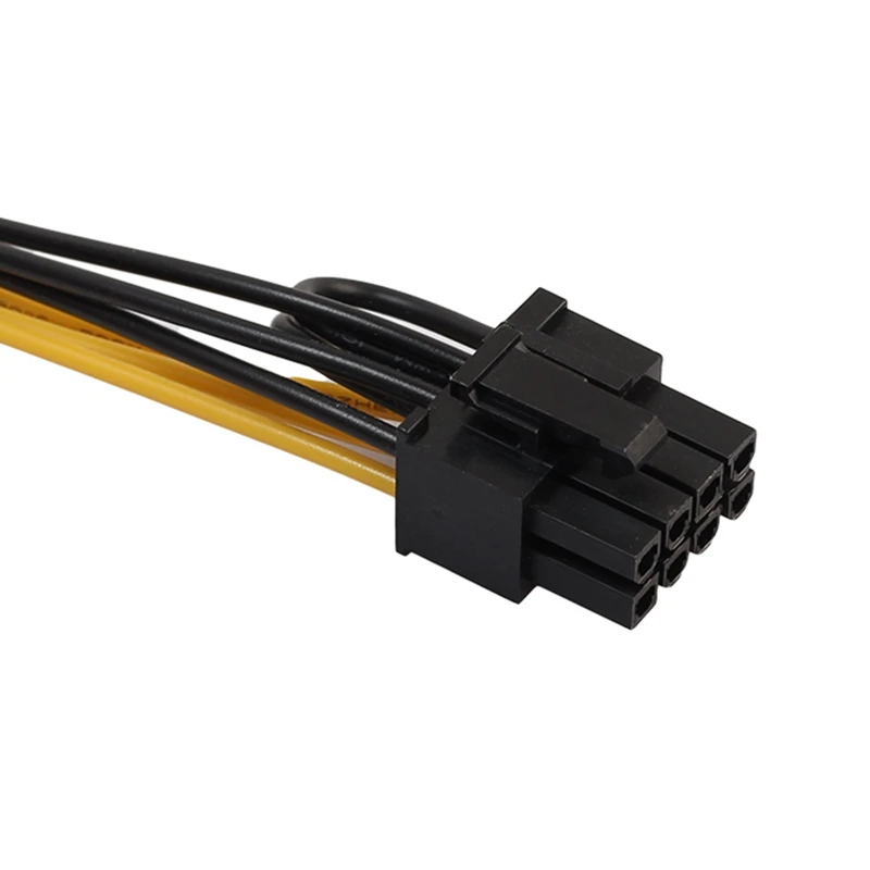 PCI-e PCI Express 6pin femmina a doppio doppio 2 porte 8pin (6 + 2pin) adattatore F/M maschio GPU scheda Video cavo di alimentazione 18AWG 20Cm