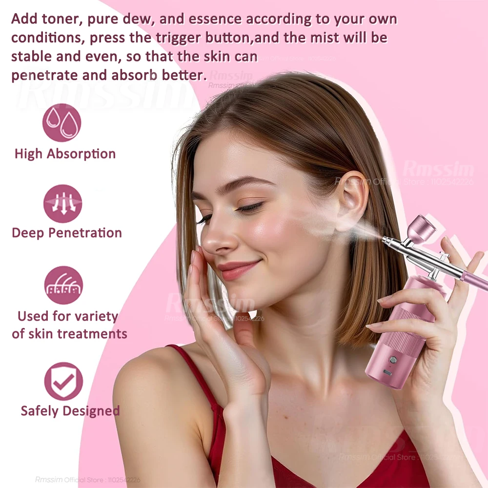 Airbrush Nail With Compressor Portable Airbrush Nail Art Compressor For Nails Cake Painting Crafts Air Brush Kit Nails Spray