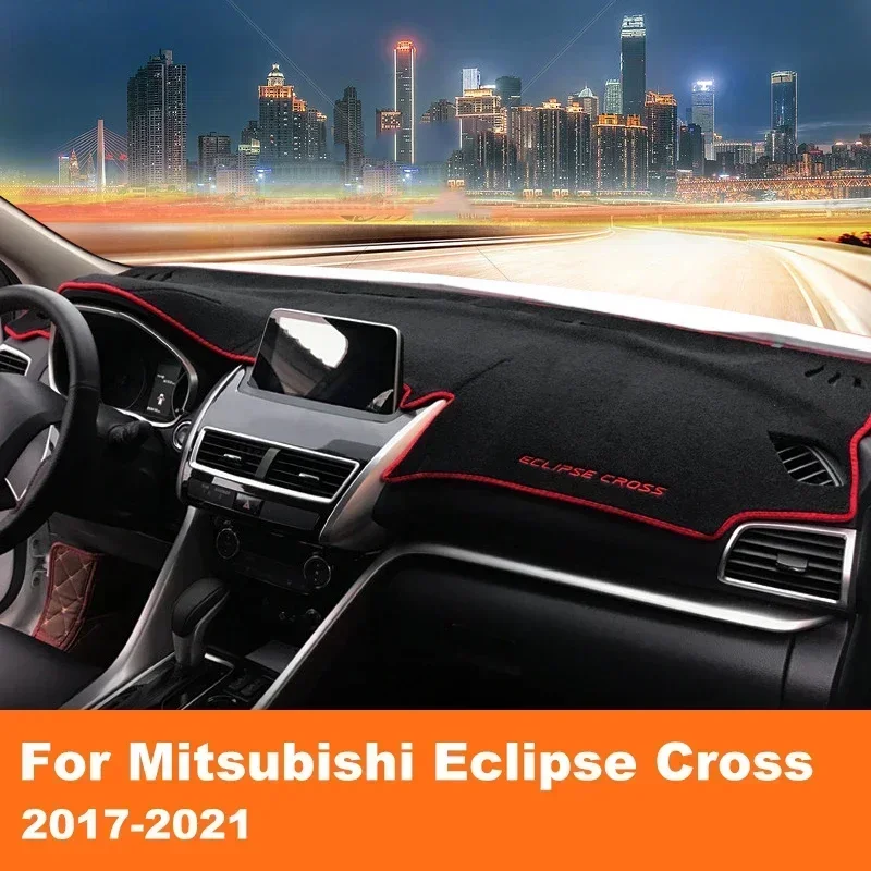 

For Mitsubishi Eclipse Cross 2017-2019 2020 2021 Car Dashboard Avoid Light Pad Instrument Platform Desk Cover Mat Carpets Summer