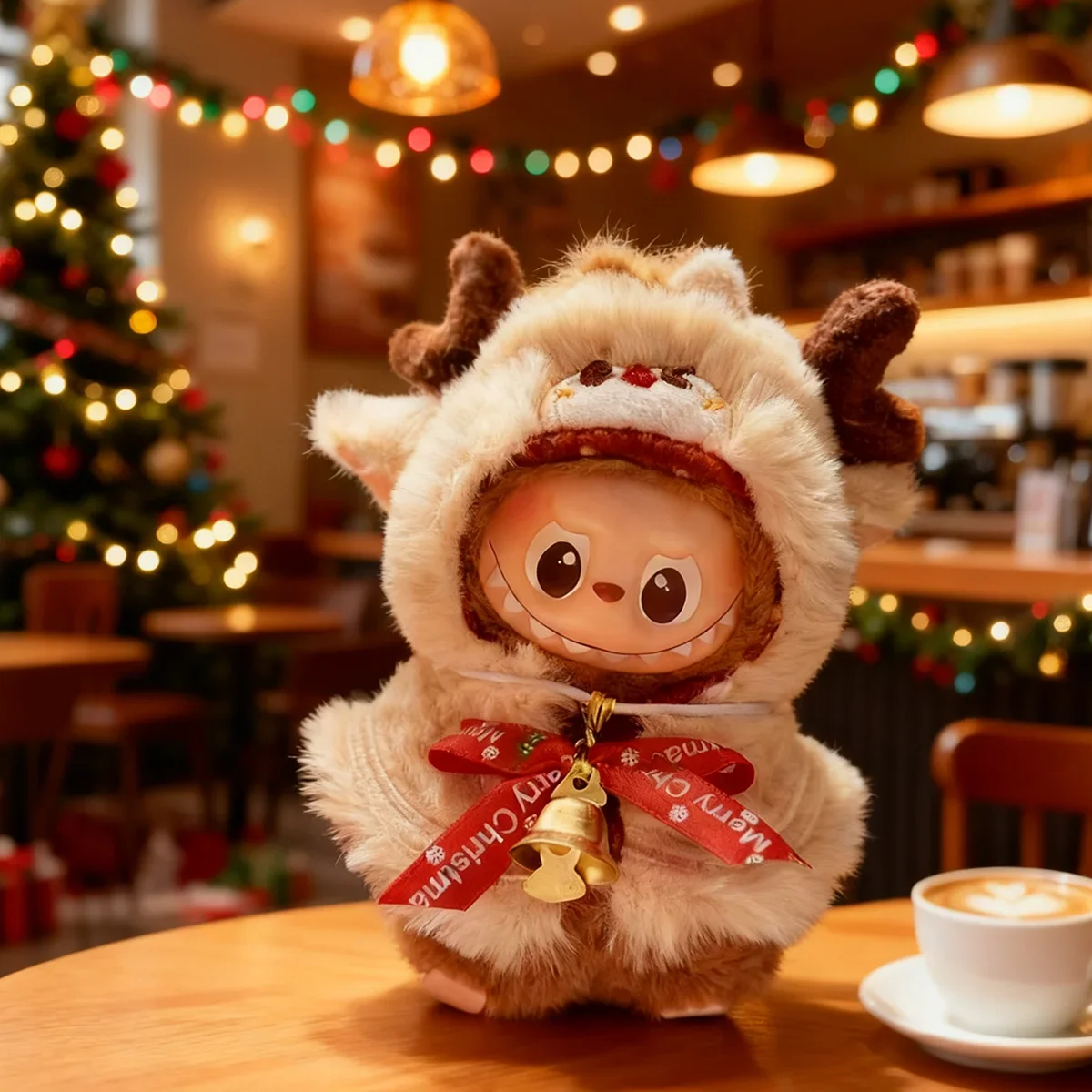 [Senza bambola] Per Labubu 4.0 Spille per la serie Love Vestiti Mantello di renna da elfo di Natale per Twinkle Twinkle Accessori per abiti da bambola