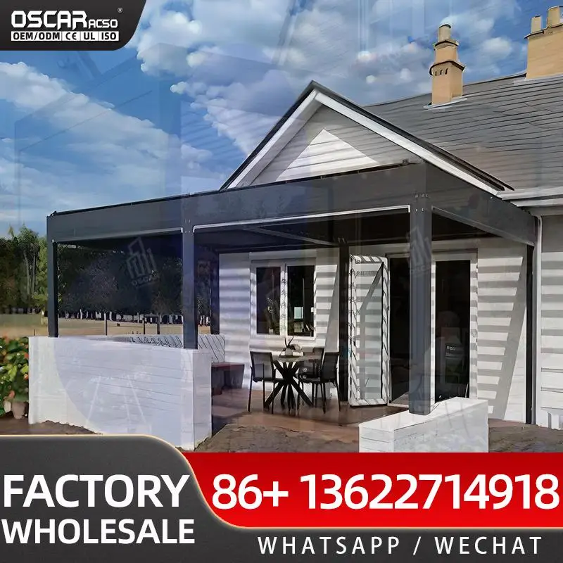 2026 Best Aluminum Pergola with Solid Roof and Aluminum Roofing Sheets Ideal for Backyard Garden Patio pergola