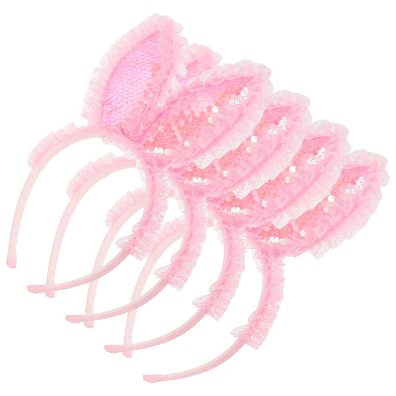 

4pcs Rabbit Headband Bunny Ear Hair Rabbit Ear Headband Accessory Kids Women Easter Party Cosplay White Pink Soft Material