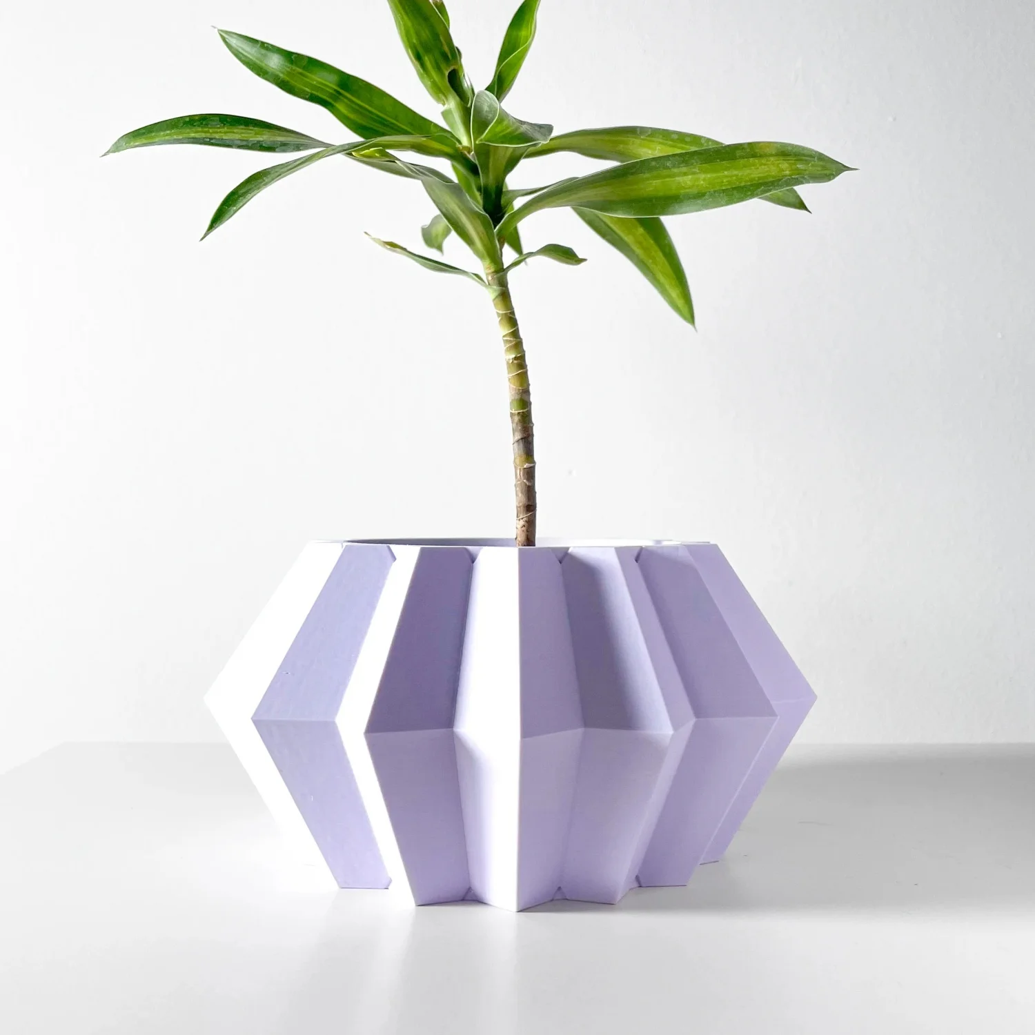 

Modern minimalist 3D printed flower pots - biodegradable planters for home decoration, eco-friendly sustainable gifts (Jun)