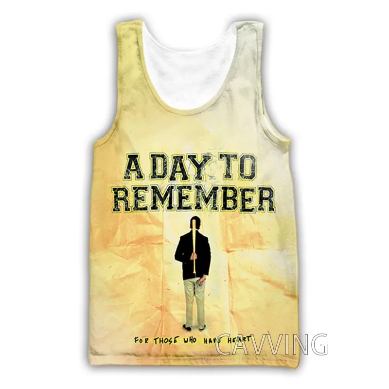 

CAVVING 3D Printed A-Day-To-Remember Tank Tops Harajuku Vest Summer Undershirt Shirts Streetwear for Men/women