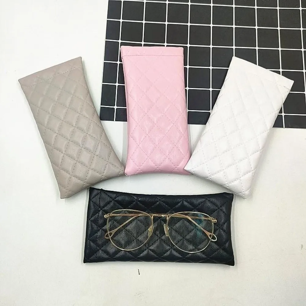 Single/Double-layer Sunglasses Storage Bag Waterproof High-end Sunglasses Case PU Leather Glasses Bag