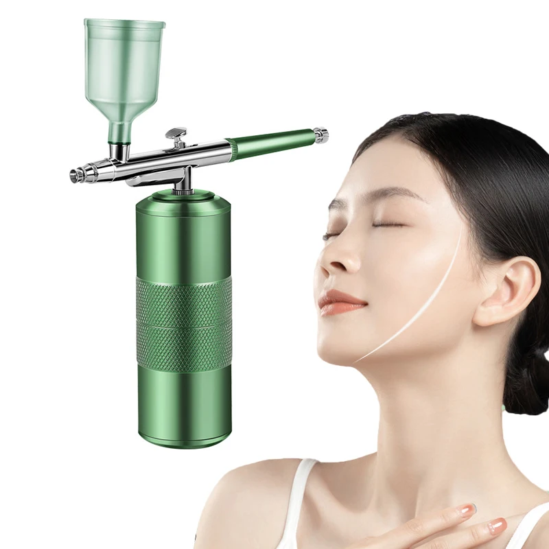 Portable Mini Airbrush Set Facial Water Oxygen Injector Machine Compressor Skin Mouisture Multi-Function Makeup Protable Home