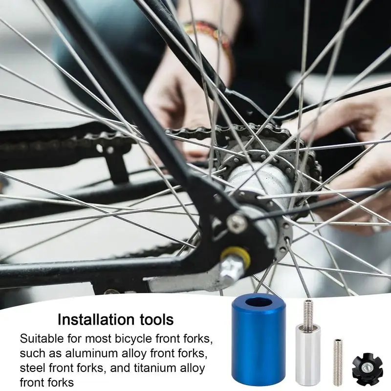 Cycling Fork Installer Setting Tool Nuts Headset System Installer Fork Star Nut Setter Front Drive Screw Core Kit For Cycling