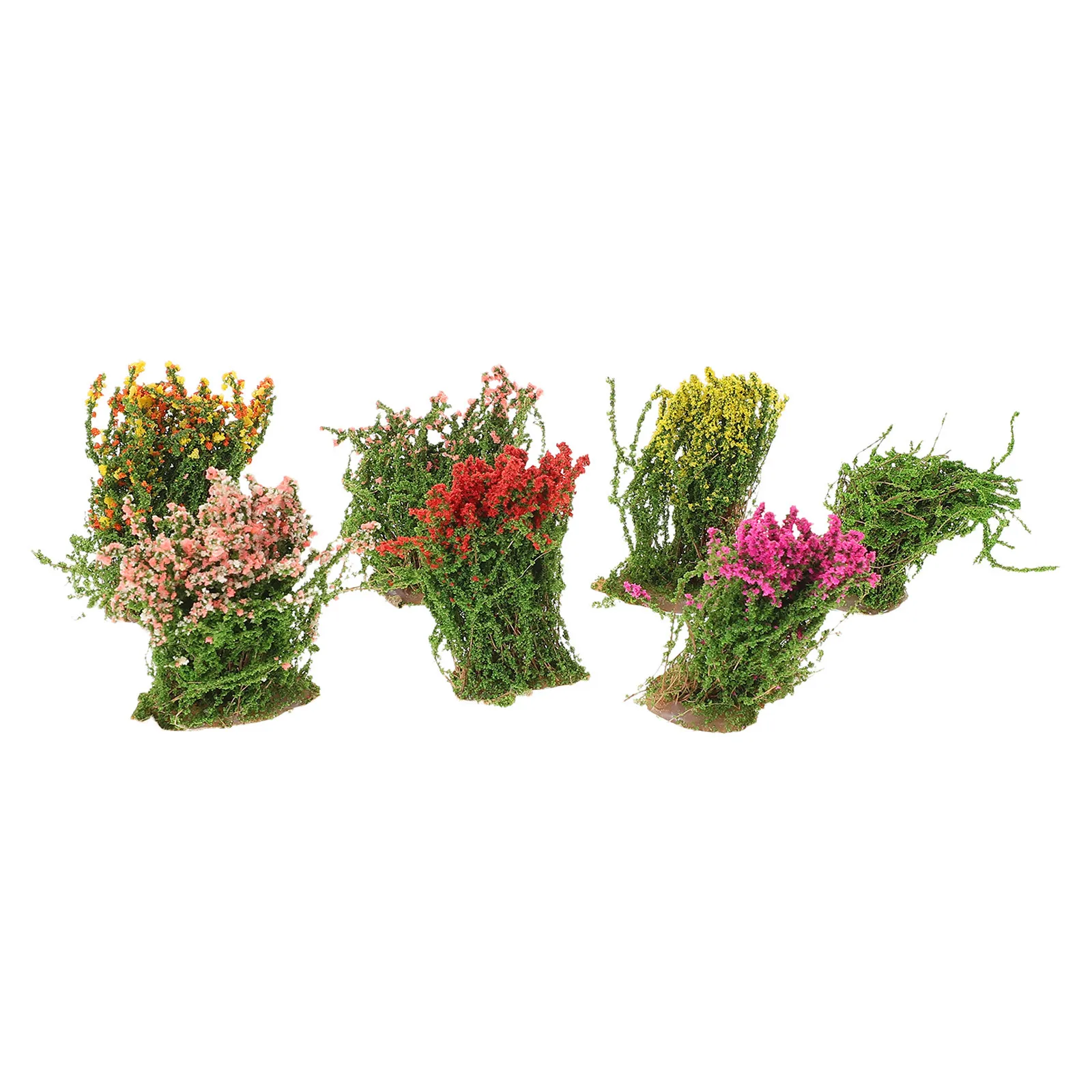 

7Pcs Micro Landscape Simulated Plants Realistic Artificial Grass Clusters for DIY Dollhouse Garden Sand Table Decor Miniature