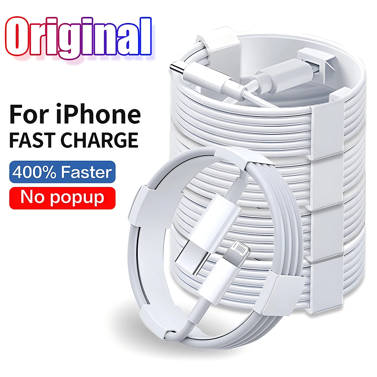 Original 30W Fast Charging For iPhone 13 12 11 14 Pro Max USB C Lightning Cable X XR XS MAX 7 8 14 Plus 12 13 mini Charger cable