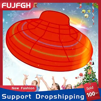 手で制御される飛行オーブマジックボール,ミニドローンのおもちゃ,360 ° 回転するUFO, RGB LEDライトスピナー